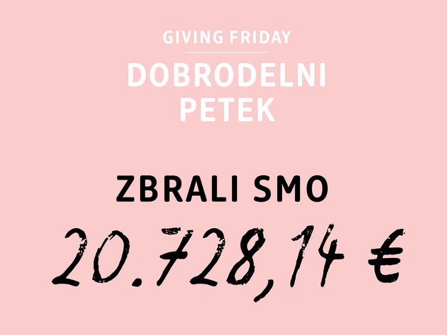 dm na dobrodelni petek zbral  20.728,14 eur, ki jih bo namenil za tople obroke vseh  socialno ogroženih skupin - Foto: promocijsko gradivo